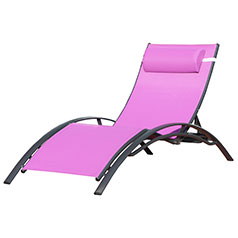 chaise longue violet